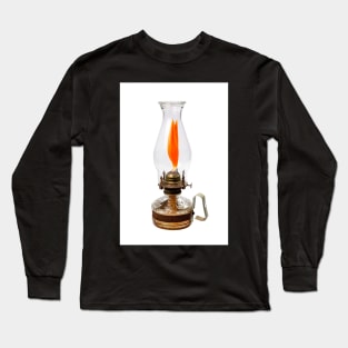 Vintage Lamp with Strelitzia Flower Long Sleeve T-Shirt